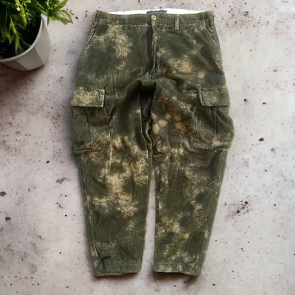 Vans Olive Tie-Dye Cargo Pants